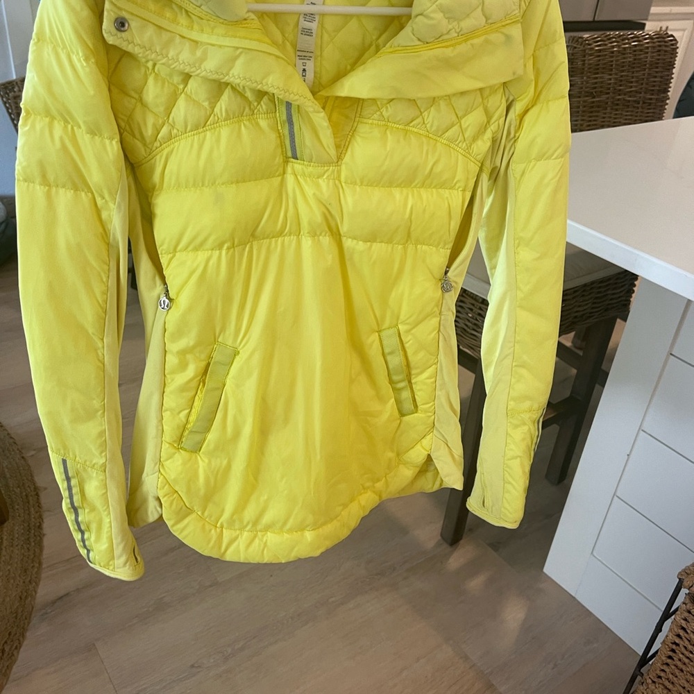 Lululemon Athletica Yellow Puffer Jacket - Picture 4 of 5